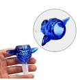 thumbnail image 2 of 14mm Primium Thick Glass Blue Yoda Bowl Holder, 2 of 3