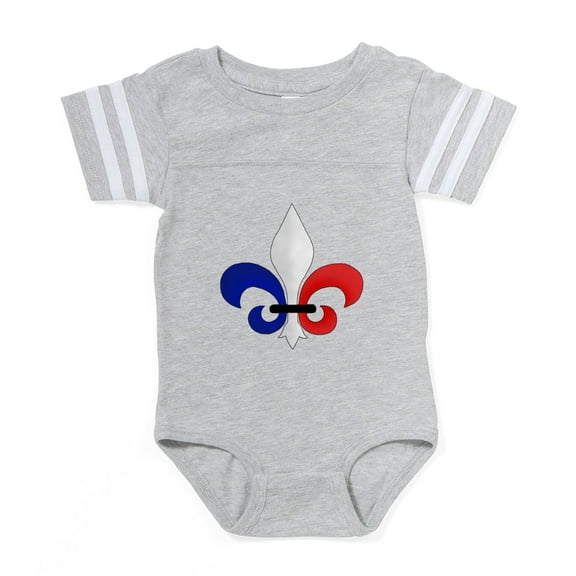 CafePress - Fleur De Lis - Cute Infant Baby Football Bodysuit