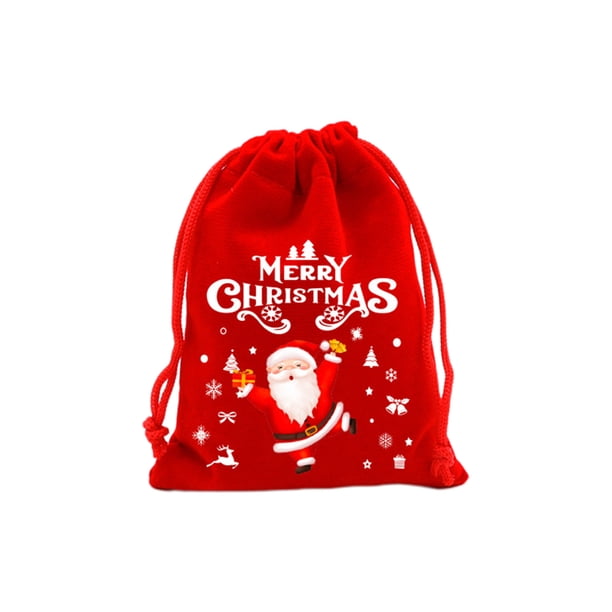 Decoraciones Del Árbol de Navidad Bolsa Roja de Regalo de Navidad, Bolsa de Aperitivo de Dulces de Navidad, Bolsa de Decoración Del Árbol de Navidad, Bolsa de Embalaje de Frutas Bolsas de Regalo de Na