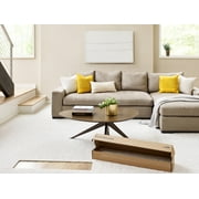 Carpet Diem - Color Snow Kissed 9 in. x 36 in. Peel and Stick Polyester Carpet Tile (8 Tiles / Case)