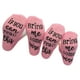 thumbnail image 1 of Calcetines casuales, 1 par si eres un unisex, calcetines con diseño de pastel y letras, instalación sin esfuerzo, 1 of 4