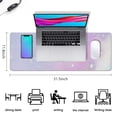 thumbnail image 5 of Your Perfect Office Accessory: Pink Mouse Pad with XXL Desk Pad, 31.5x11.8 inches Desk Mat with 3 Levels, Great for Computer Keyboards and Work, 5 of 7