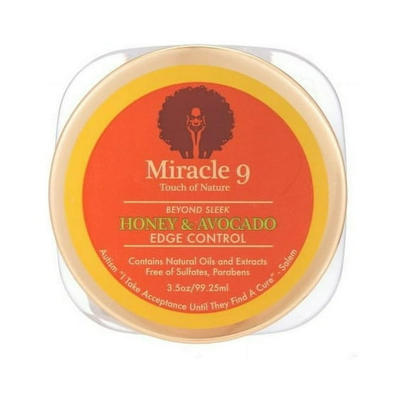 Miracle 9 Honey and Avocado Edge Control, 3.5 Oz..