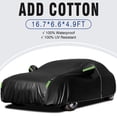 thumbnail image 4 of Liwarace For Ford Mustang Full Car Cover Winter 100% Waterproof UV All Weather Protection, 4 of 14