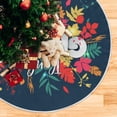 thumbnail image 5 of Coolnut Thanksgiving Tree Skirt Pumpkin Xmas Tree Skirt, Floor Door Round Mat Decorations for Holiday Party Home Christmas Day Ornaments,35.4", 5 of 6