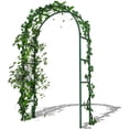 thumbnail image 1 of Arco de jardín al aire libre negro Arco de jardín de metal estable y elegante Fácil de instalar Arco de jardín de hierro Arco de jardín para plantas trepadoras para bodas, 3 tamaños ( Size : 140x40x240cm/55.1x15 esquí esquí Gafas de esquí, 1 of 5