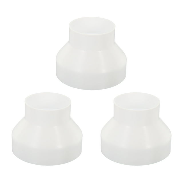Unique Bargains 6' to 3.7' Duct Reducer Ducting Airflow Tube Increaser Adapter Pipe Fitting 3 Pack