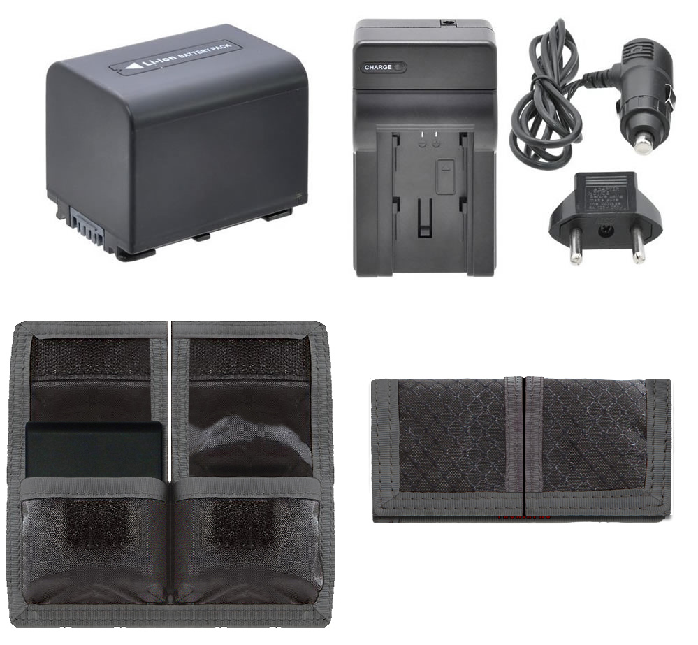 NPFV70 3800mAh Battery for Sony Camcorders + Home/Car Charger + Acuvar