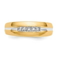 thumbnail image 4 of Finest Gold 14K Yellow Gold Diamond Mens Ring - Size 10, 4 of 5