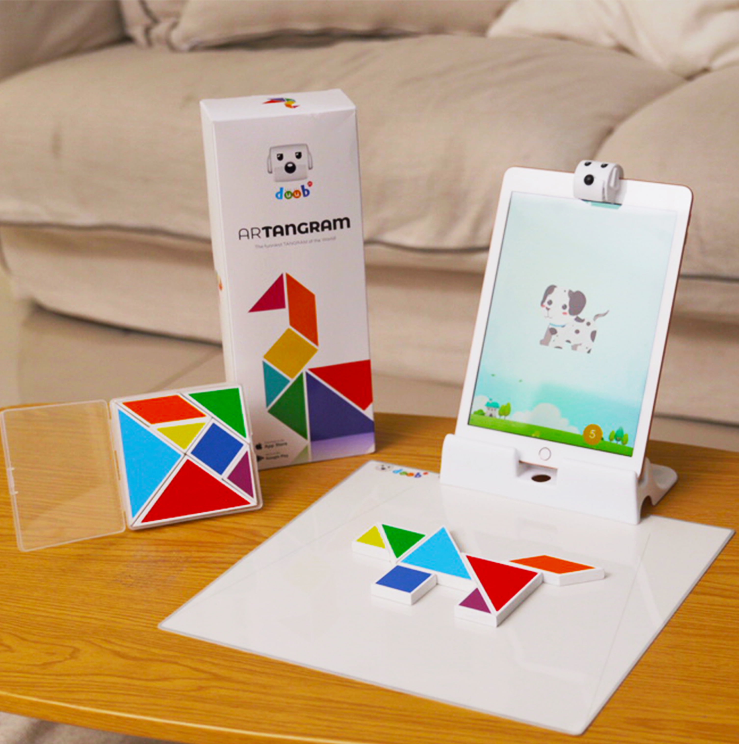 AR Tangram, kids brain development tool