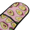 thumbnail image 2 of Dailycode Double Sided Oven Mitt with Loop Heat Resistant Kitchen Long Potholders 7" x 35" Avocado Fruits, 2 of 6