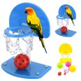 thumbnail image 2 of 6PCS Bird Toy Set Including Basketball Stand Mini Basketball Mini Balls Bell, 2 of 3