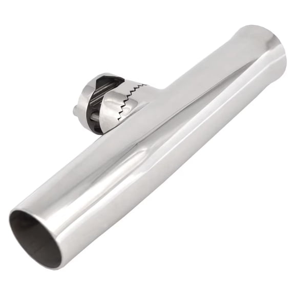 1PCS Stainless Steel Marine Tournament Style Clamp on Fishing Rod Holder for 1" to 1-1/4"