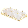 thumbnail image 3 of kowaku Dessert Dividing Plate Dried Fruit Tray Gifts with Stand Comtainer Serving Platter Organizer for Candy Fruits Cookies Snacks Clear Round, 3 of 9