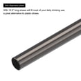 thumbnail image 3 of Reutilizables Metal Pajitas 2uds, Inoxidable Acero Recto Beber Pajita 10.5" x 0.3" Adecuado para Leche Batido Bebida Jugo - Negro, 3 of 5