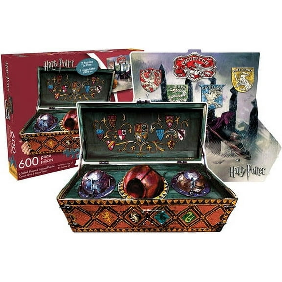 Harry Potter Quidditch Set 2 Sided, Shaped Puzzle