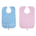 thumbnail image 4 of Inteprter Elderly Fashion Bib with Sticking Buckle Aid Disabled Washable Cotton Clothing Protector Apron Reusable Caregiver Seniors Men Type2 NO2 Inteprter HA065523-02, 4 of 6