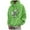 Green, variant on Men's Floral Print Casual Graphic Hoodies Drawstring Long Sleeve Pullover Sweatshirt