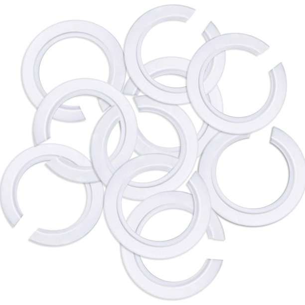 Paquete de 10 convertidores de anillo de pantalla de lámpara de plástico E27 a E14, reductor de anillo de pantalla de lámpara para montar pantallas de lámpara de tornillo Edison a enchufes de base de bayoneta ShuxiuWang 8390605502873