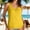 Yellow, variant on Womens Solid Color Swim Top Tankini Bathing Suit Top with Built-in Bra Removable Pads Casual Tank Top Style Beachwear for Mix and Match Yellow