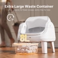 thumbnail image 5 of PetPivot AutoScooper 12 Self Cleaning Cat Litter Box, Automatic Litter Box with Open Top, Safety Sensors, Anti-Pinch, Easy Step, White, 5 of 9