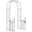 Black#12, variant on Outdoor Garden Arch Outsunny 6.7' Steel Garden Arch Arbor with Scrollwork Hearts, Planter Boxes for Climbing Vines, Ceremony, Weddings, Party, Backyard, Lawn, Dark Gray,Wooden Garden Arch