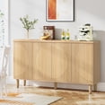 thumbnail image 4 of Tribesigns Sideboard Cabinet with Storage, 59.4-Inch Modern Sideboard Buffet Storage Cabinet with Doors for Kitchen Dining Room Living Room(Walnut), 4 of 5