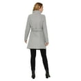 thumbnail image 6 of Vero Moda - Women's Belted Wool Blend Coat Grey Size X Large, 6 of 7
