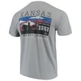 thumbnail image 3 of Men's Gray Kansas Jayhawks Comfort Colors Campus Scenery T-Shirt, 3 of 4