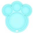 thumbnail image 1 of Inteprter de cena para niños, alimentación de silicona, frutas, dividido, cuenco, forma de pata, vajilla de alimentación, juguete para Mostrada Azul Inteprter HA003350-02, 1 of 6