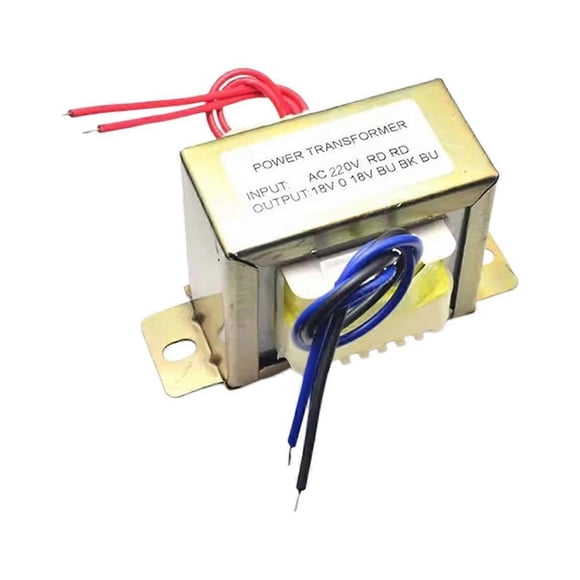 Transformateur de Puissance Double AC 18V 50W Transformateur EI 220V en Option pour Préamplificateur 2.1 Amplificateur Carte Son