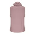 thumbnail image 5 of Clearance under 10$ Sevevn Women‘s’ Summer Casual Solid Color Sleeveless Solid Color Face Mask For Sun Protection Lightweight Tops Sales Today Clearance Pink XXL, 5 of 5