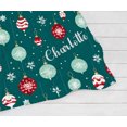 thumbnail image 4 of Personalized Christmas Blanket - Cute Ornaments, 4 of 5