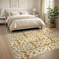 thumbnail image 3 of ODIKA 8'x10' Washable Area Rug Bold Patchwork Block Motif Border Abstract Inspired Cow Spotted Refined for Living Room, Under Sectional, Family , Durable, Non-Slip, 3 of 7