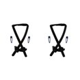 thumbnail image 1 of mmirethe Femmes Fille Cheveux Bigoudis Sans Chaleur Forme Bandeau Noir 42cm 2Set, 1 of 6