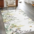 thumbnail image 2 of Eucalyptus Area Rugs 3'x5', Washable Small Throw Rugs for Living Room Bedroom, Sage Green Botanical Weeping Leaf Indoor Outdoor Rug Non-Slip Low Pile Carpet Runner Reversible Floor Mats, 2 of 8