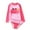 Red(crab), variant on URMAGIC 1-10Y Kids Girl Mermaid Ruffle Two Piece Long Sleeve Rash Guard Swimsuit Bathing Suit