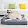 thumbnail image 2 of 36" Soft Pet Couch Bed for Large Dogs Soft Dog Bed Sofa with Egg Crate Foam, 2 of 8