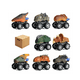 thumbnail image 1 of Coches Dinosaurios Juguetes 8pz Belug Multicolor, 1 of 5