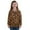 Brown Dog Paw Print, variant on Uorisanigo Girls Sweatshirts Fashion Long Sleeve Lapel Zipper Sweatshirt Oversized Tribal Western Horse Quarter-Zip Pullover Jacket Fall Trendy Clothes Cropped Pullover Hoodies