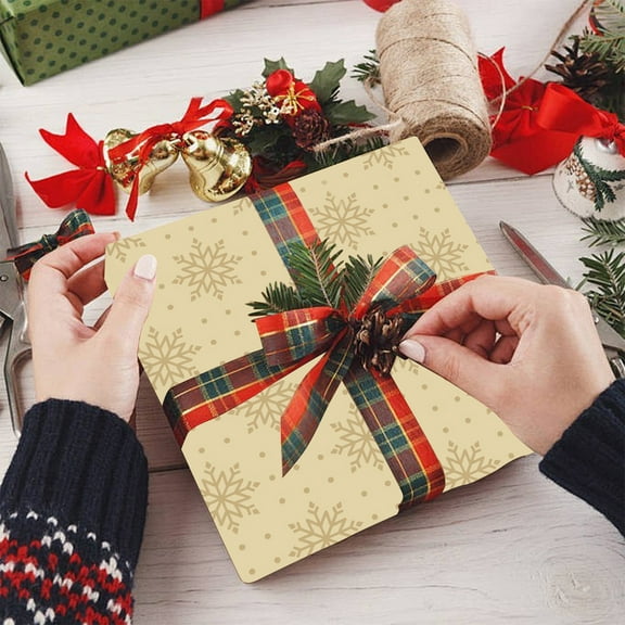 Fwttom Wrapping Paper Christmas Collection - 19.68 x 27.55 inches Festive Holiday Paper for Seasonal Gifts and Special Occasions