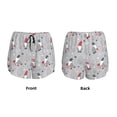 thumbnail image 3 of Balery Santa with Gifts Pantalones cortos deportivos para mujer con forro y dos bolsillos, elásticos, para entrenamiento, gimnasio, yoga-Medium, 3 of 7