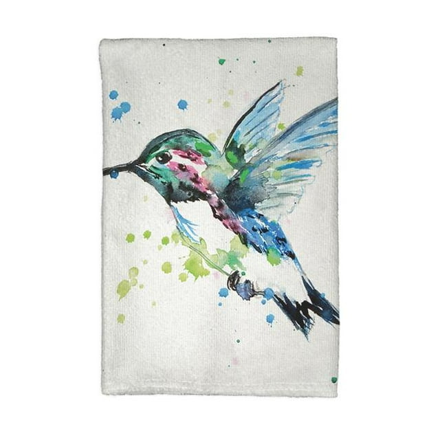 Betsy Drake KT635 Green Hummingbird Kitchen Towel