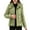 Green, variant on Sexlip Women's Corduroy Quilted Puffer Jacket Zip Up Long Sleeve Padded Casual Fashion Barn Jackets Coat with Pockets Brown XXXXXL