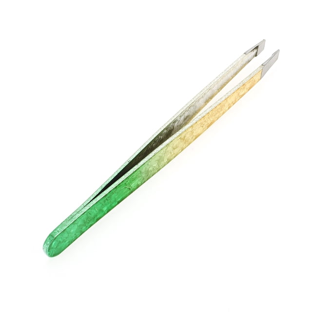Ofertas Únicas 1 Pc Pinzas para Cejas en Forma de Flor de Hielo para Baño Viaje Hotel Acero Inoxidable Amarillo
