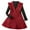 Red, variant on Sngxgn Toddler Baby Girl Fall Winter Skirt Set Long Sleeve T-Shirt Top & Skirts Dress 2Pcs Outfits(Brown,110)
