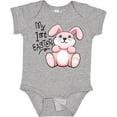 thumbnail image 3 of Inktastic My 1st Easter Cuddly Pink Bunny Boys or Girls Baby Bodysuit, 3 of 5
