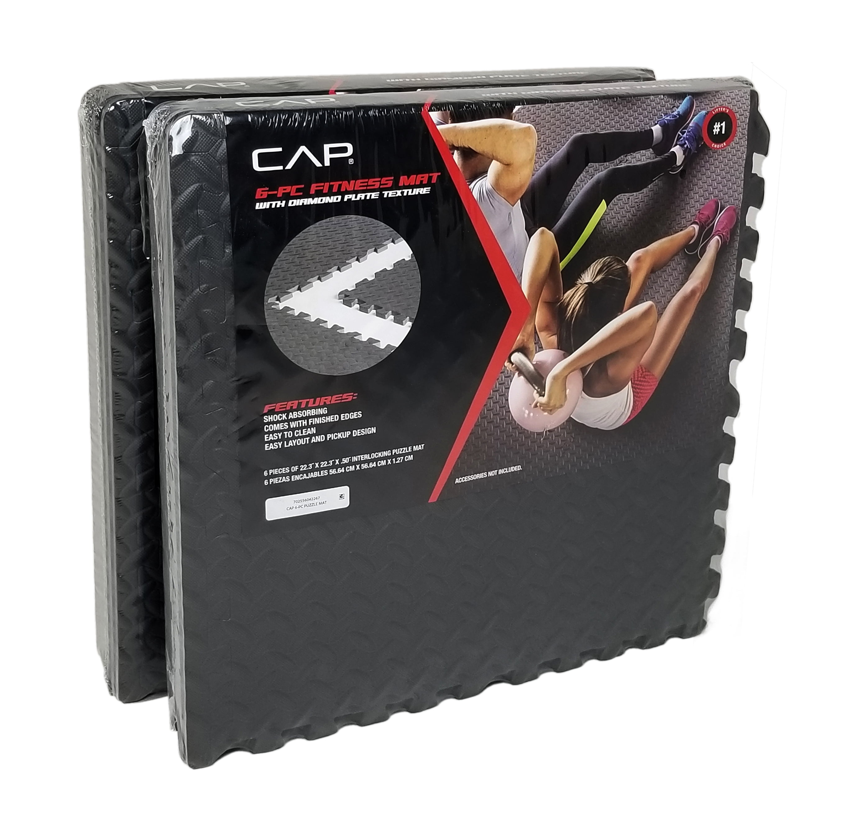 CAP High Density Interlocking Puzzle Mat Set, 12mm Thick EVA Foam