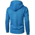 thumbnail image 3 of Aofany Mens Casual Solid Tracksuit Hooded Pullover and Elastic Waist Sweatpants Sweatshirt 2 Piece Set, 3 of 8