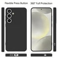 thumbnail image 2 of Designed for Samsung Galaxy S24 Liquid Silicone Case, Protection Shockproof Dropproof Dustproof Anti-Scratch Phone Case Cover for Galaxy S24, Black, 2 of 11